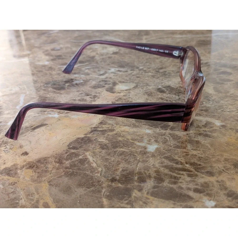 Jean Lafont Paris Facile 857 Eyeglasses Frame France 52 17 142mm Womens Purple